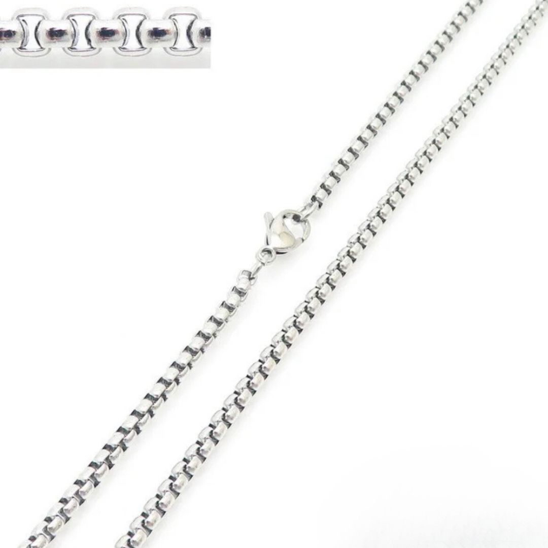 Square Pearl Chain 3mm - Unisex