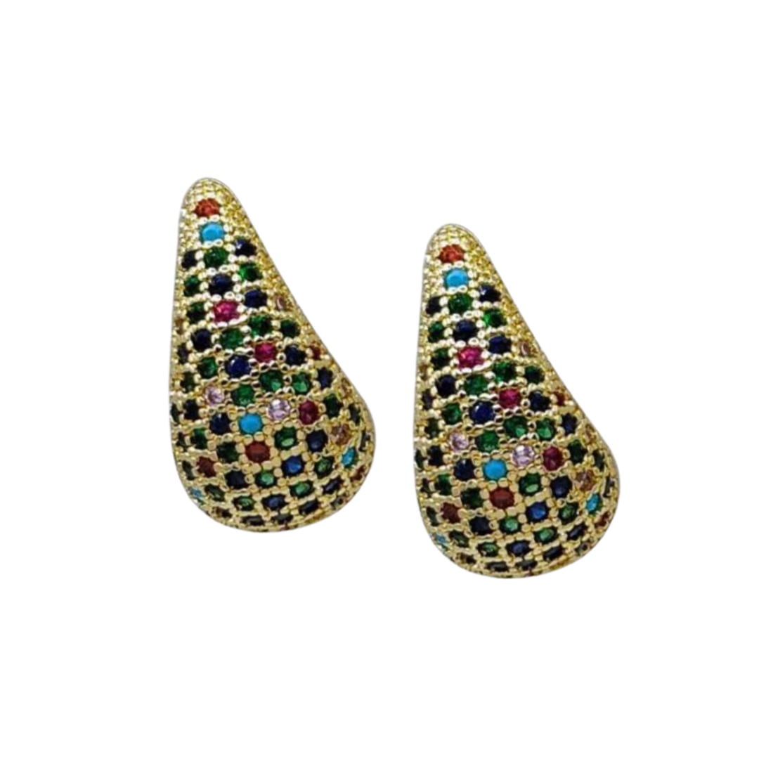 Colorful Efod Drop Earring