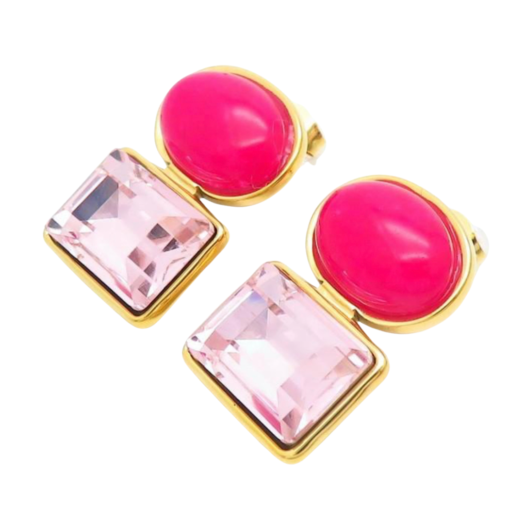 Pink Sapphire of Eden Earring