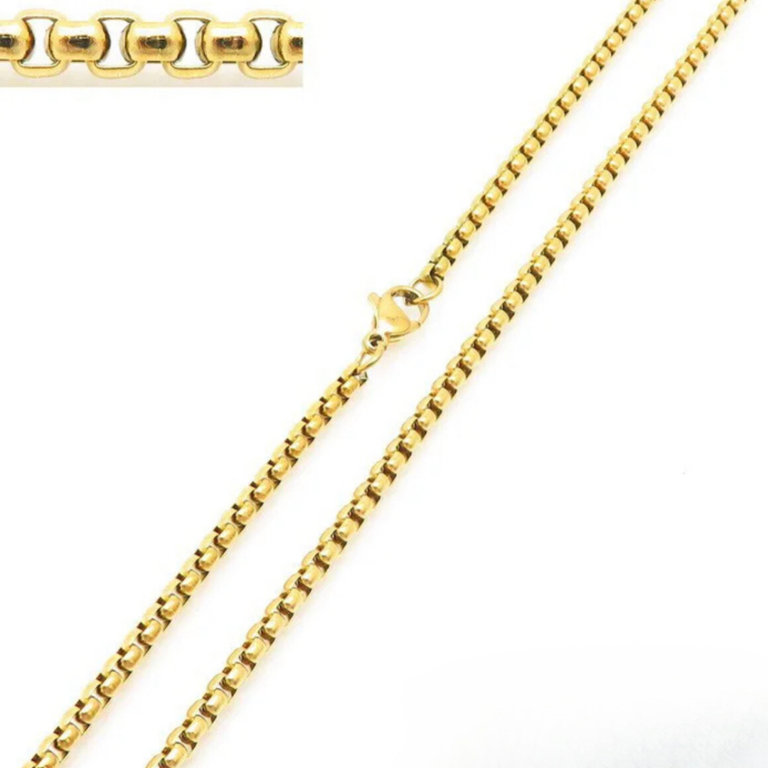 Square Pearl Chain 3mm - Unisex