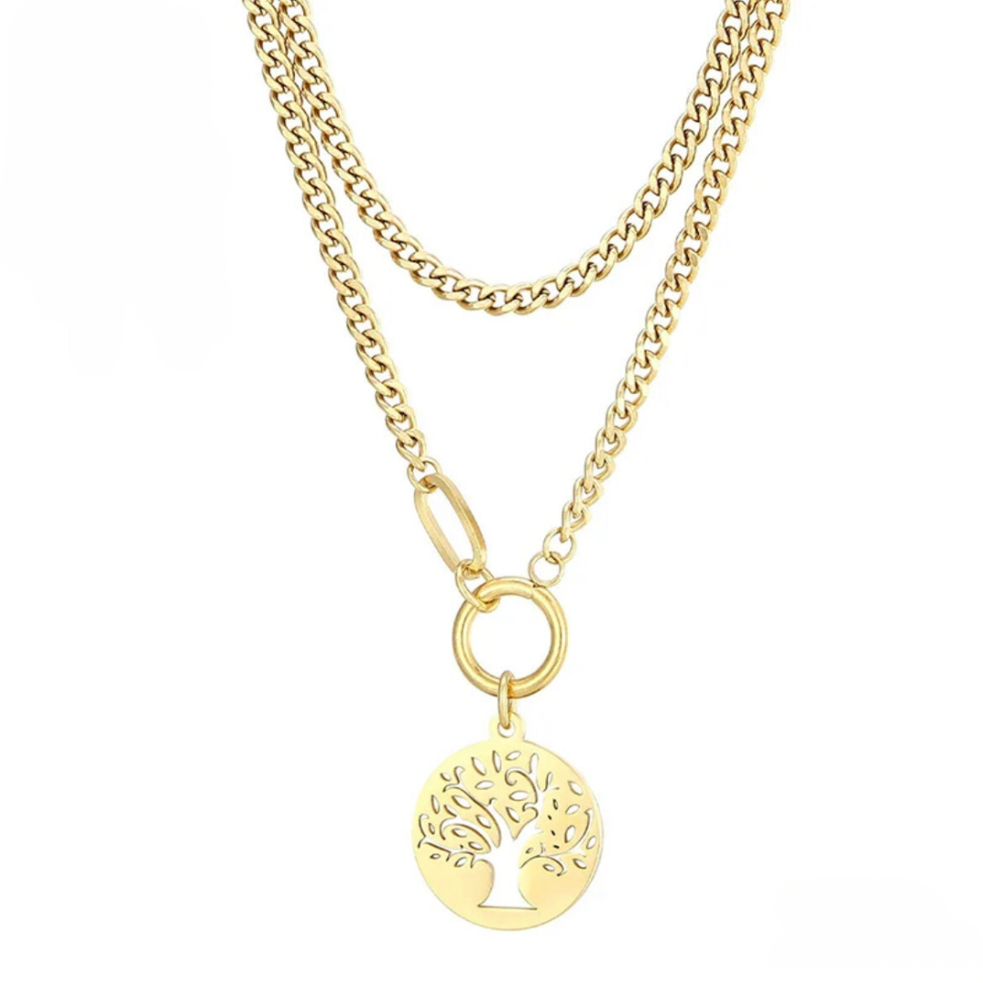 Creation Collection - Tree of Life Double Cuban Chain