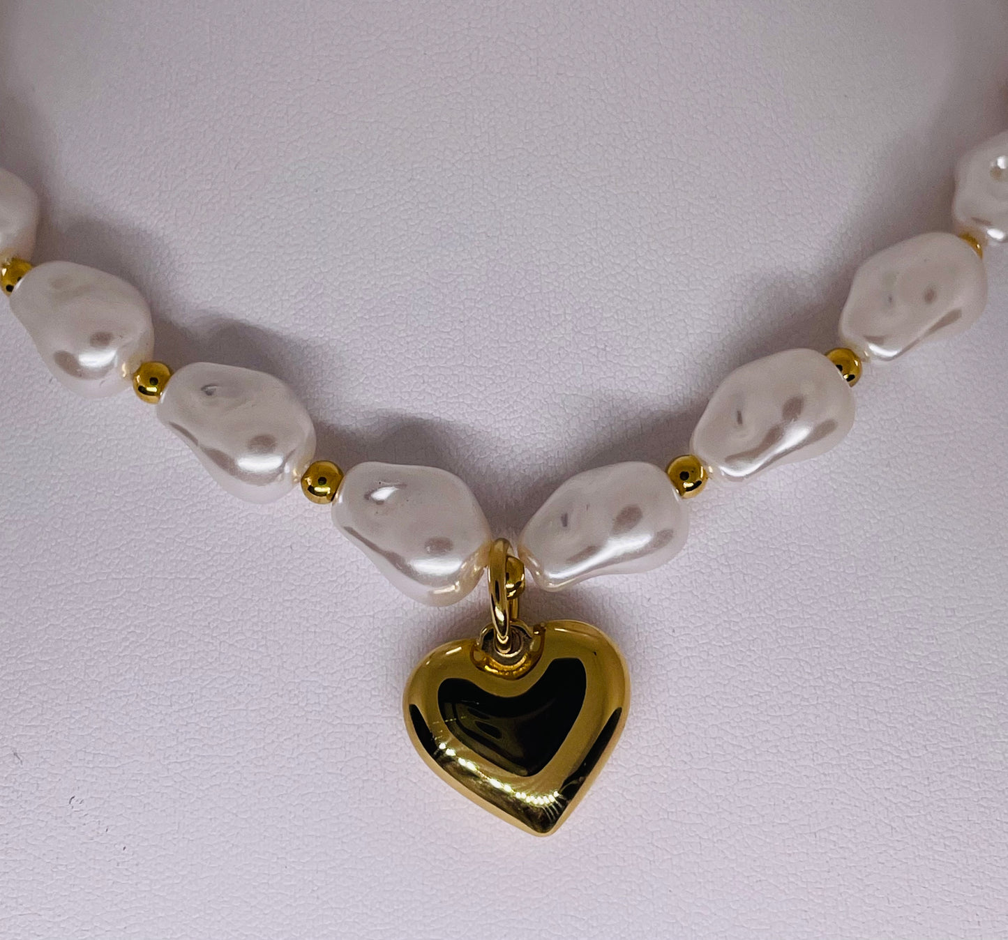 Pearl and Love Necklace