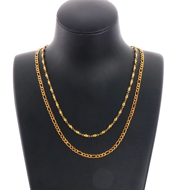 Golden Layer Double Chain