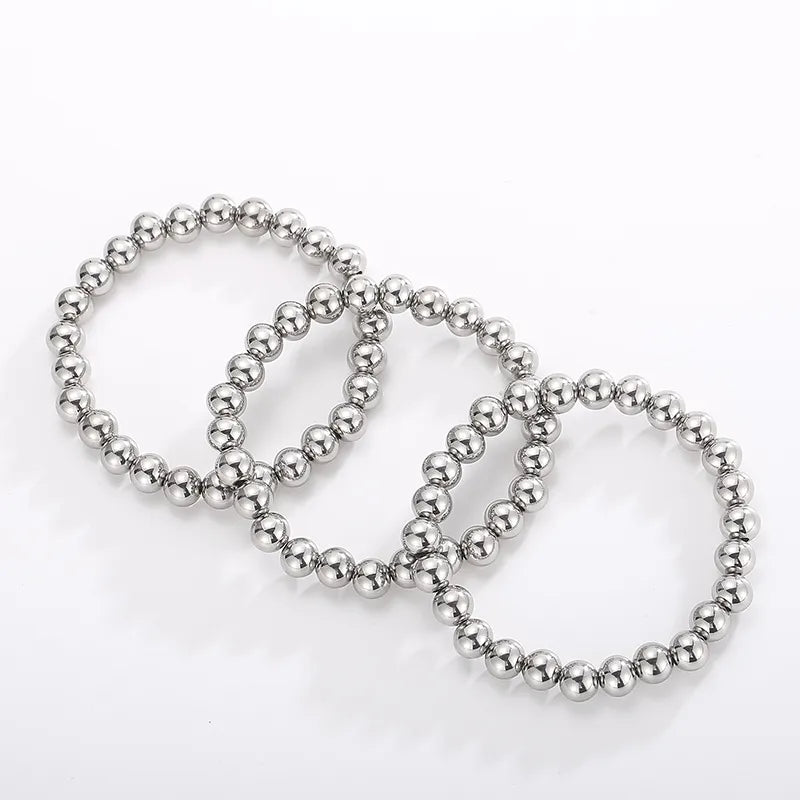 One Round Bead 8mm Bracelet