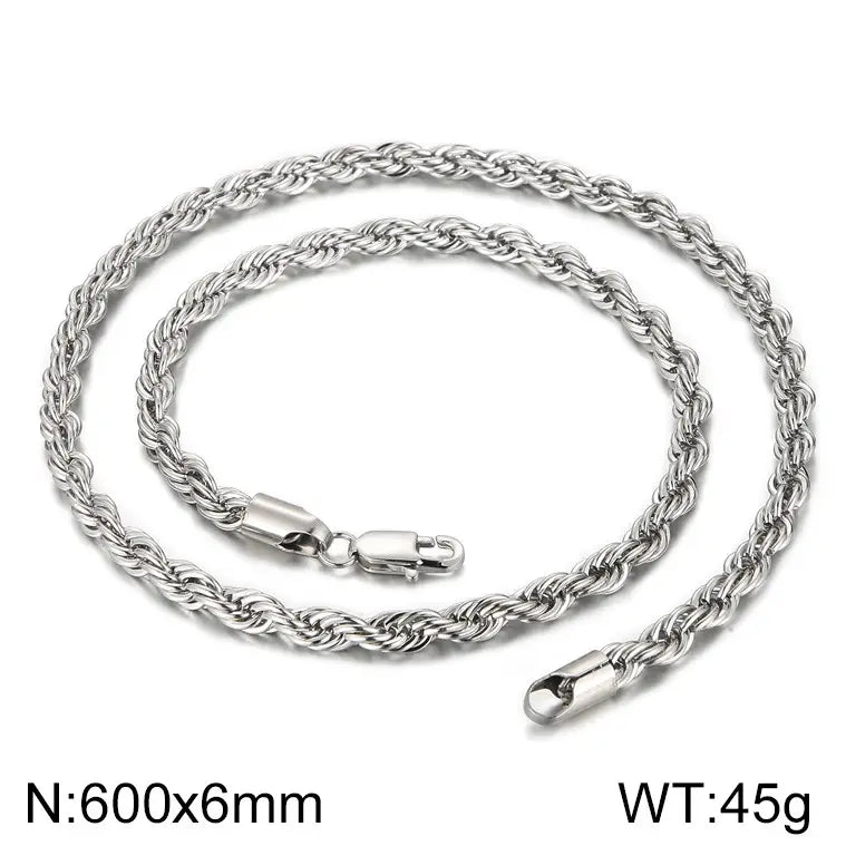 Twist Chain 6mm Unisex