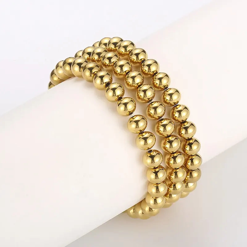 One Round Bead 8mm Bracelet